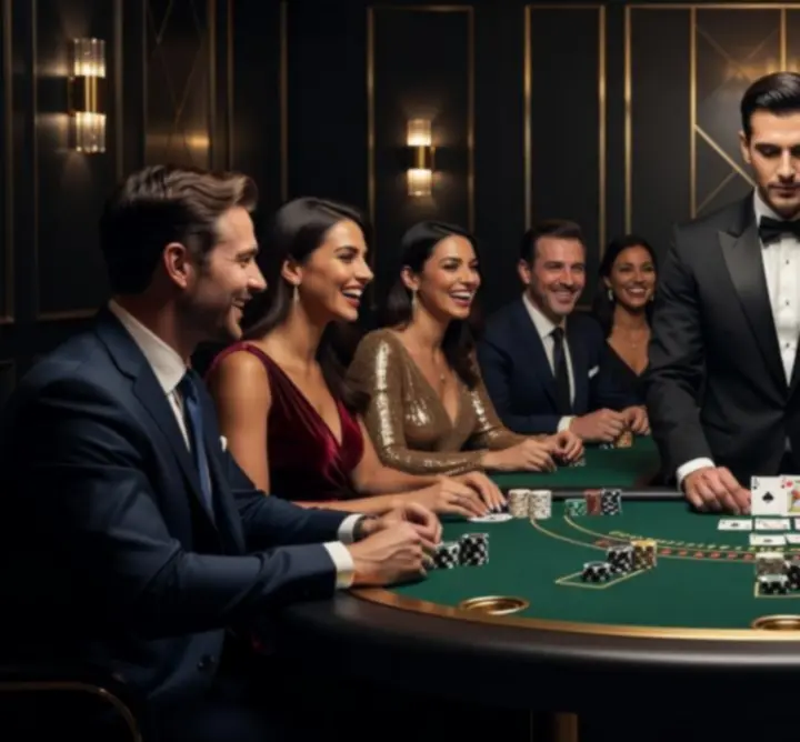 Strefa blackjacka na eleganckim evencie