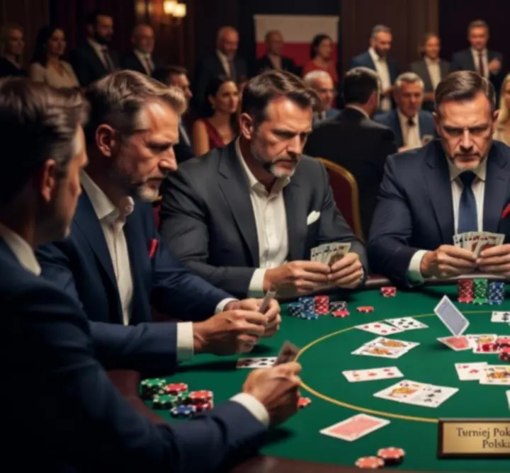Ujęcia z mobilnych eventów pokerowych – gracze, stoły i dekoracje